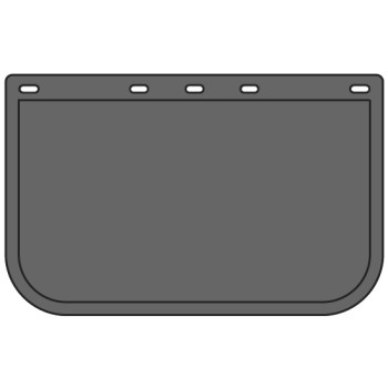 Mudflap - 22" Wide x 14" High - Plain Black